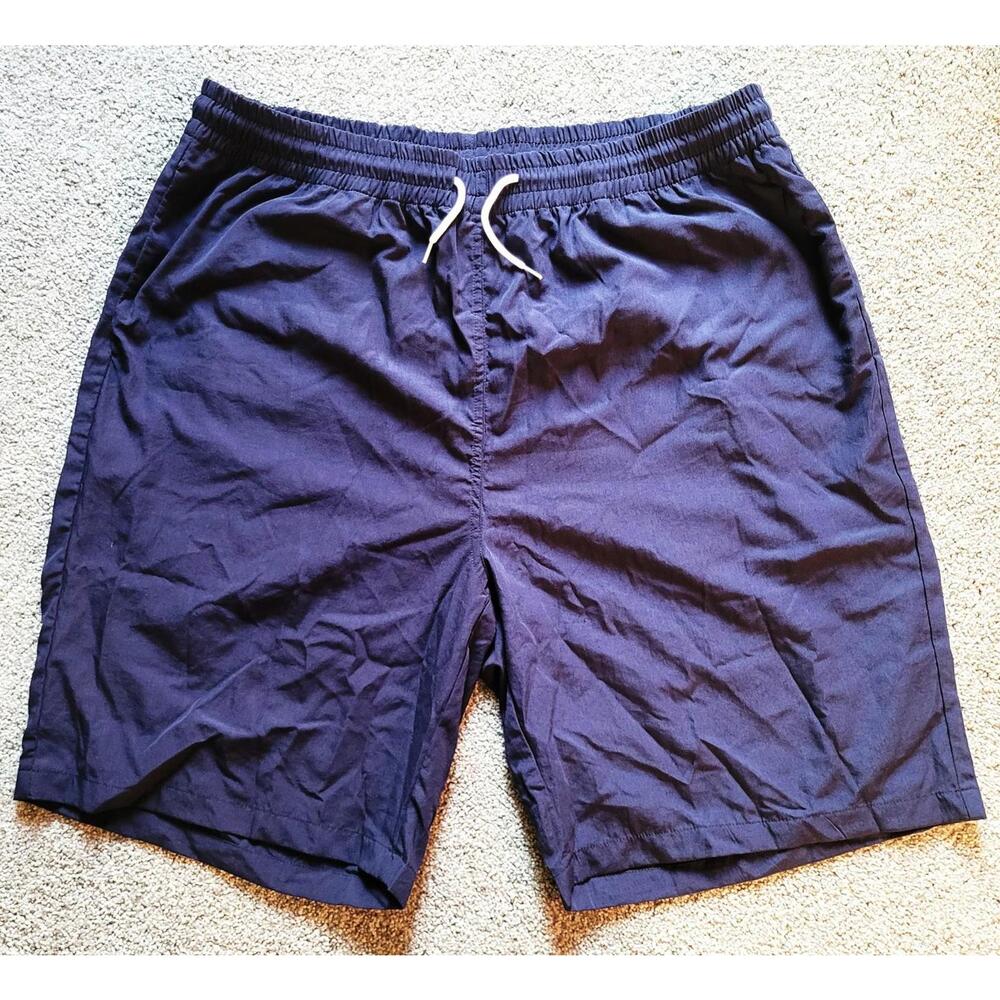 Incerun Men’s 3XL Workout Shorts Navy Elastic Waist